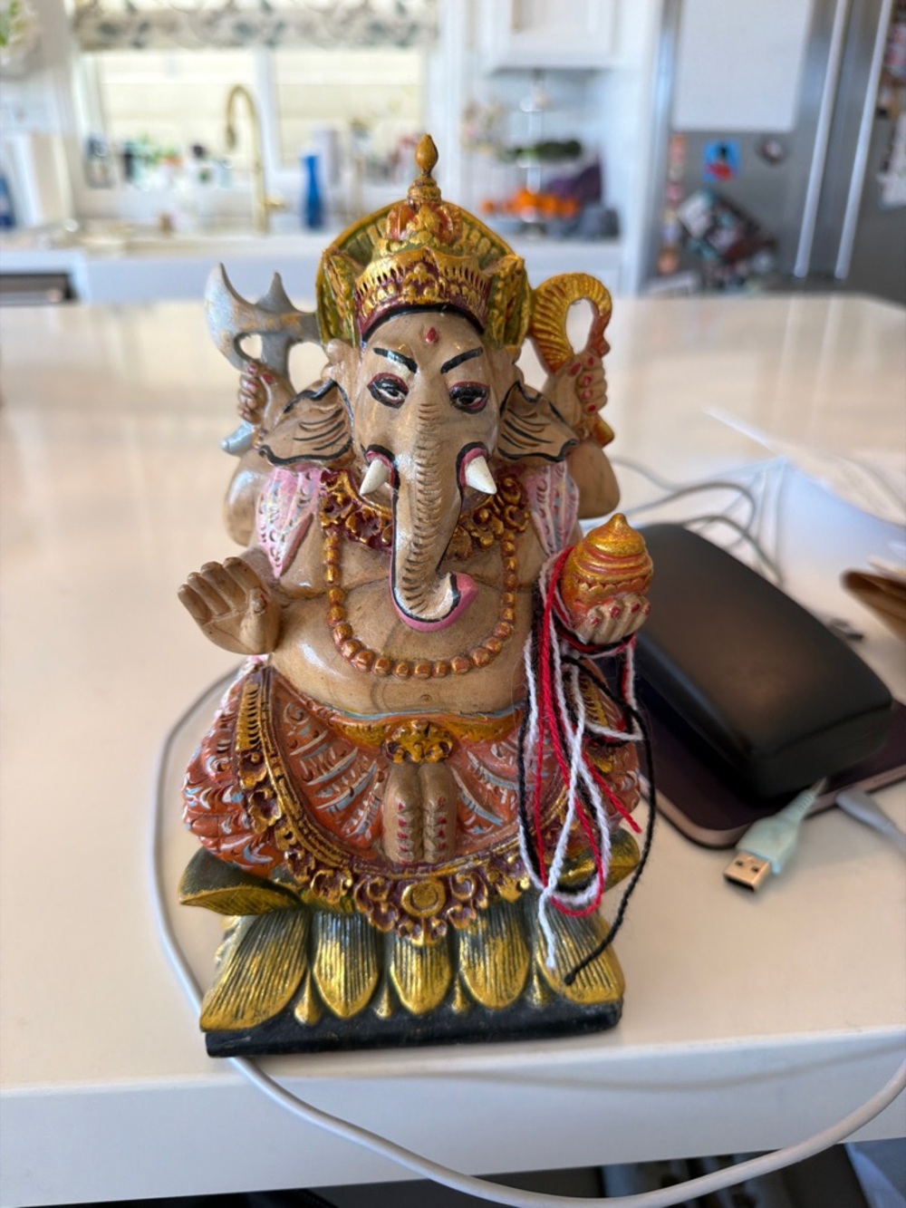 Bali Gold and Brown Ganesha Statue